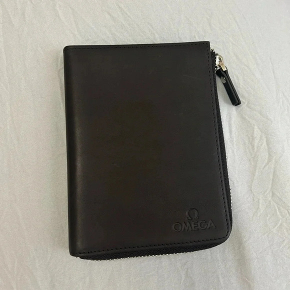 ! Omega Leather black Wallet - Picture 1 of 6